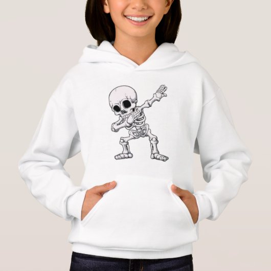 Halloween Skeleton Dabbing T-shirt (Voorkant)