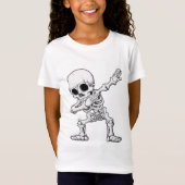 Halloween Skeleton Dabbing T-shirt (Voorkant)
