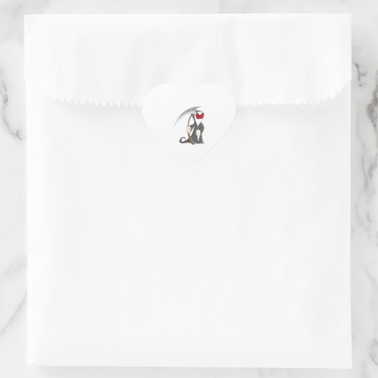 Halloween skeleton Death Hart Sticker (Tas)