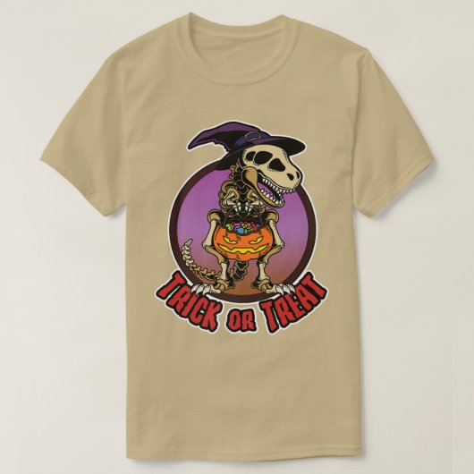 Halloween, Skeleton Dino Dinosaur, Kinder Boys Tri T-shirt (Design voorkant)
