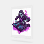 Halloween Skeleton DJ Acryl Bord (Hoek)