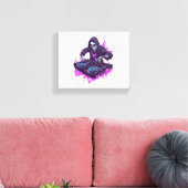 Halloween Skeleton DJ Canvas Afdruk (Insitu (Woonkamer))