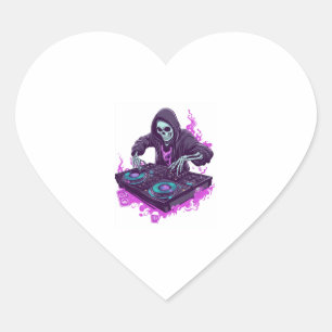Halloween Skeleton DJ Hart Sticker