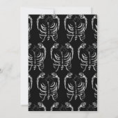 Halloween Skeleton Drawing Costume Party Kaart (Achterkant)