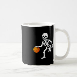 Halloween Skeleton Dribbling Basketball Boys Girls Koffiemok