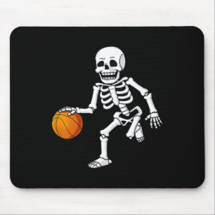 Halloween Skeleton Dribbling Basketball Boys Girls Muismat