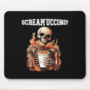 Halloween Skeleton Drink Coffee Scream'uccino! Muismat