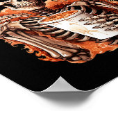 Halloween Skeleton Drink Coffee Scream'uccino! Poster (Hoek)