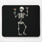 Halloween Skeleton Drink Manhattan Tail Muismat (Voorkant)