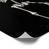 Halloween Skeleton Drink Manhattan Tail Poster (Hoek)