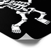 Halloween Skeleton Dunking Basketball Boys Girls K Poster (Hoek)