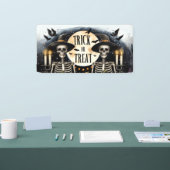 Halloween Skeleton Duo Party Banner (Beurs)