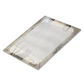 Halloween Skeleton en Black Cat  Ephemera Notitieblok (Schuin)