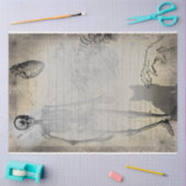 Halloween Skeleton en Black Cat Ephemera Tissuepapier (Craft)