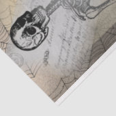 Halloween Skeleton en Black Cat Ephemera Tissuepapier (Detail)