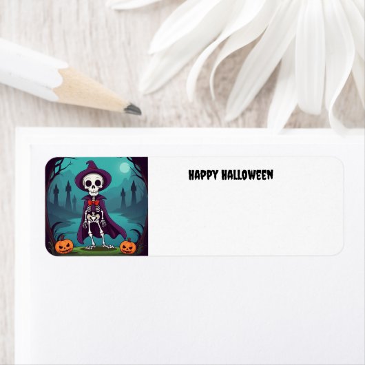 Halloween Skeleton Etiket (Insitu)