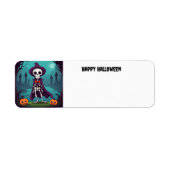 Halloween Skeleton Etiket (Voorkant)