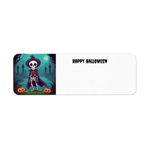 Halloween Skeleton Etiket