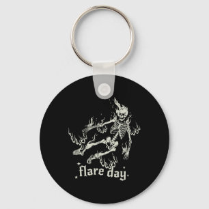 Halloween Skeleton Flare Day Fibromyalgie Endomete Sleutelhanger