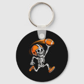 Halloween Skeleton Funny Football Shirt For Teens  Sleutelhanger (Voorkant)