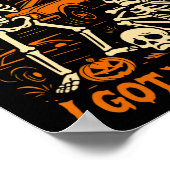 Halloween Skeleton Funny Poster (Hoek)