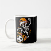 Halloween Skeleton Funny Soccer Shirt For Teens Bo Koffiemok (Links)