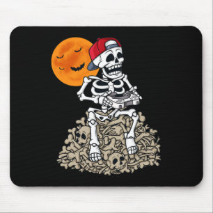 Halloween Skeleton Gamer Boys Kinder Tiener games Muismat