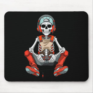 Halloween Skeleton Gamer Funny Video Gaming Boys M Muismat