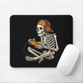 Halloween Skeleton Gamer Hoofdtelefoon Video Gamin Muismat (Met muis)