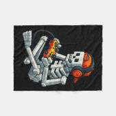 Halloween Skeleton Gamer Pixel Video Gaming Boys M Fleece Deken (Voorkant (Horizontaal))