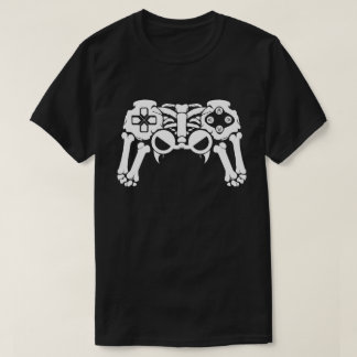 Halloween Skeleton Gamer Video Game Controller T-shirt