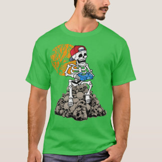 Halloween Skeleton Gamer Video Gamer Boys Kinder T T-shirt