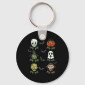 Halloween Skeleton Gaming Witch Vampire Zombie Boy Sleutelhanger (Achterkant)
