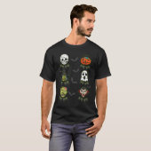 Halloween Skeleton Gaming Witch Vampire Zombie Boy T-shirt (Voorkant volledig)