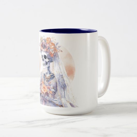 Halloween Skeleton Grote Mok (Voorkant rechts)