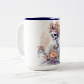 Halloween Skeleton Grote Mok (Voorkant links)