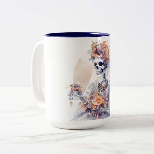 Halloween Skeleton Grote Mok (Voorkant links)