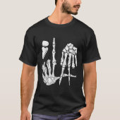 Halloween Skeleton Hand Comma La Punctuation Kamal T-shirt (Voorkant)