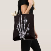 Halloween Skeleton Hand Gothic Tote Bag (Dichtbij)