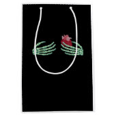 Halloween Skeleton Handen met Hart Classic Medium Cadeauzakje (Voorkant)