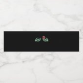 Halloween Skeleton Handen met Hart Classic Waterfles Etiket (Enkel label)