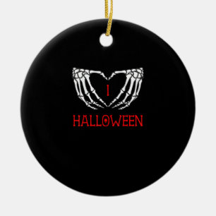 Halloween Skeleton Handen Vormen Hart Gothic Keramisch Ornament