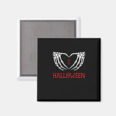 Halloween Skeleton Handen Vormen Hart Gothic Magneet (Voorkant / Achterkant)