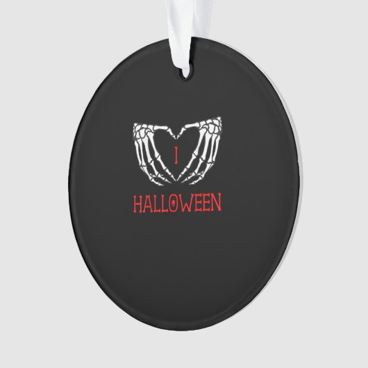 Halloween Skeleton Handen Vormen Hart Gothic Ornament (voorkant)