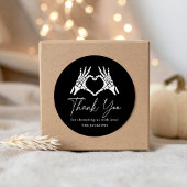 Halloween Skeleton Hands Baby shower Ronde Sticker