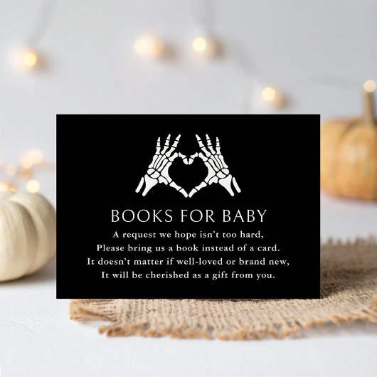 Halloween Skeleton Hands Boeken voor Baby Informatiekaartje