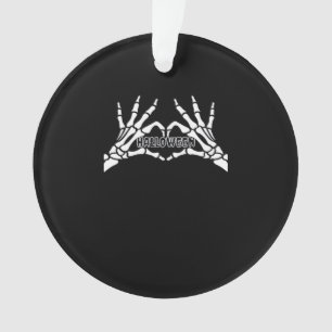 Halloween - Skeleton Hands Heart Ornament