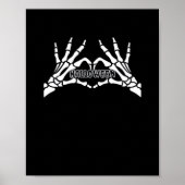 Halloween - Skeleton Hands Heart Poster (Voorkant)