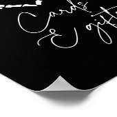 Halloween Skeleton Hands Shower Kaarten en geschen Poster (Hoek)