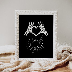 Halloween Skeleton Hands Shower Kaarten en geschen Poster
